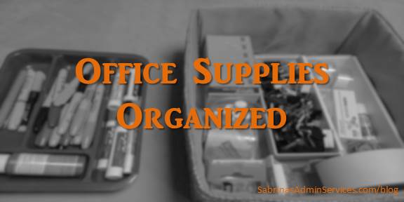 Office Supplies Organized