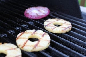 pineapple onion on grill