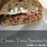 classic tuna sandwich with a twist