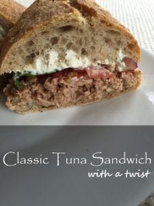 classic tuna sandwich with a twist