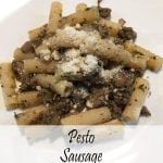 pesto sausage pasta sauce