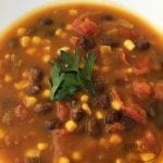 Pumpkin Black Bean Corn Soup Freezer Meal