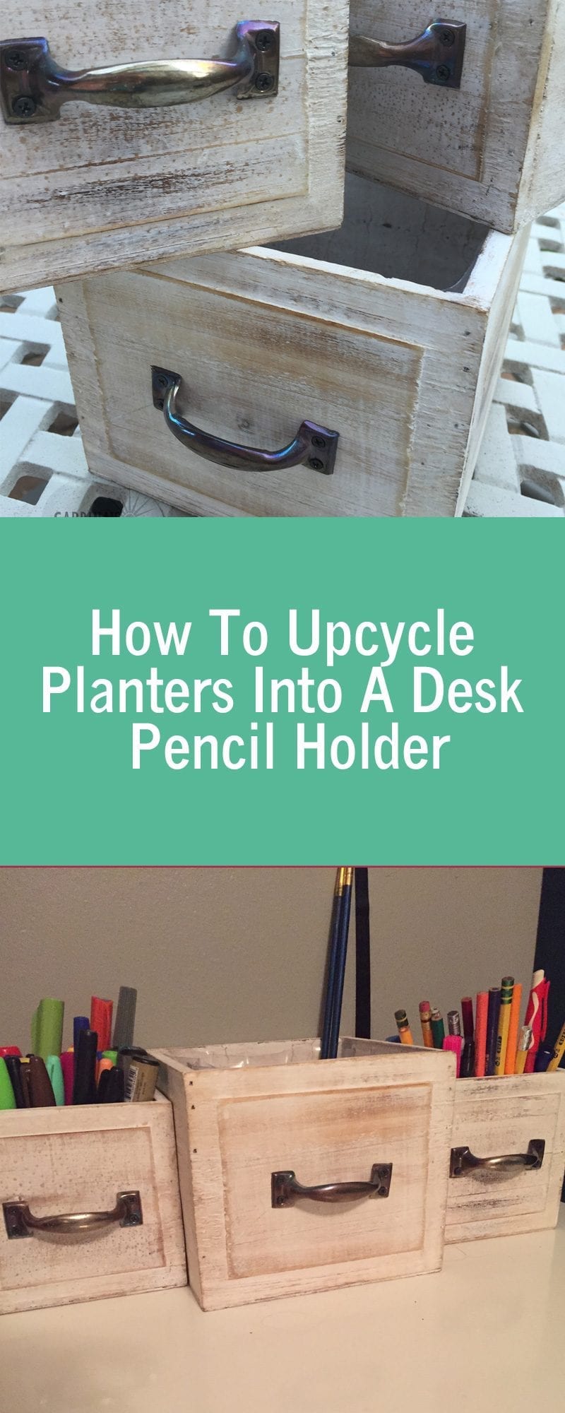 How To Upcycle Planters Into A Desk Pencil Holder