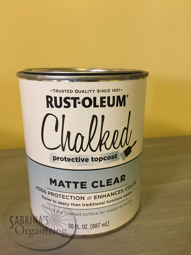Chalk paint protector matte clear