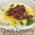 quick creamy potato soup recipe