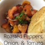 Roasted Peppers, Onion, and Tomato Salad