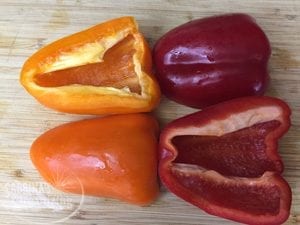 cut peppers
