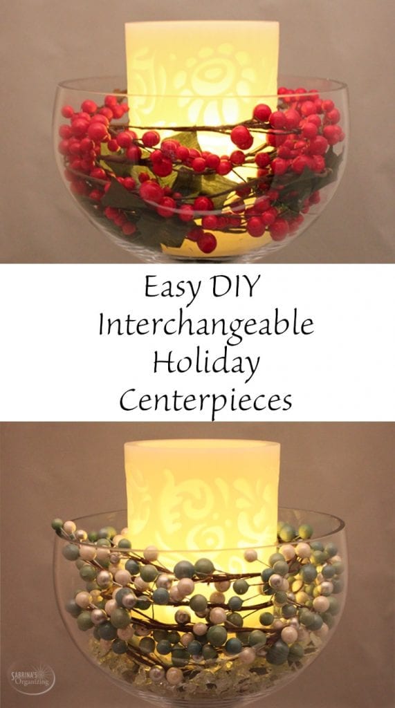 Easy DIY Interchangeable Holiday Centerpieces