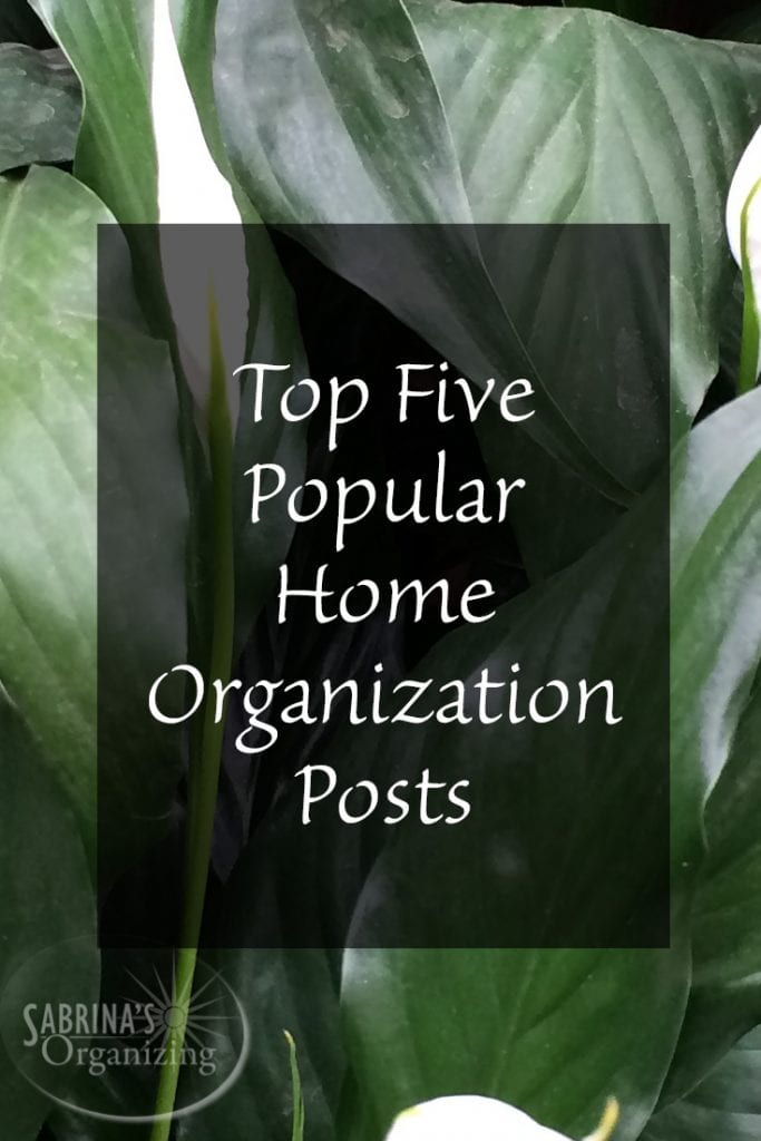 Top Five Popular Home Organization Posts for 2016