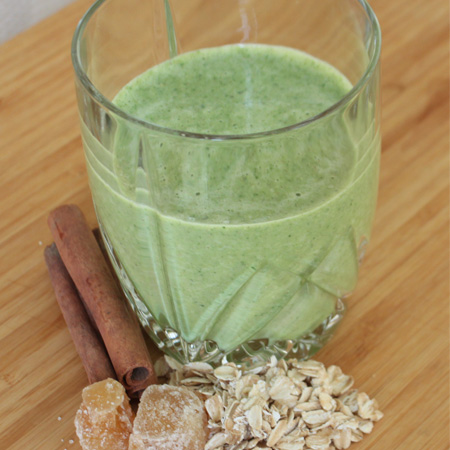 Spicy Pineapple Kale Smoothie