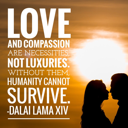 Love and compassion are necessities, not luxuries. Without them, humanity cannot survive. - Dalai Lama XIV
