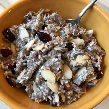 Dairy Free Coconut Chia Breakfast Pudding