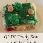 GF DF Teddy Bear Easter Egg Hunt Cake Recipe