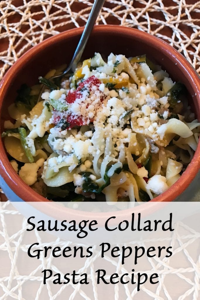 Sausage Collard Greens Peppers Pasta Recipe