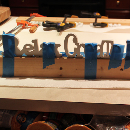 custom wood scarf holder glue together the signs and pieces
