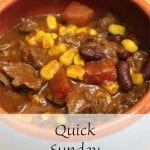 Quick Sunday Chili Recipe