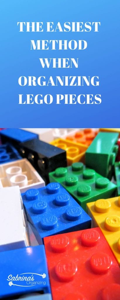 organizing lego pieces