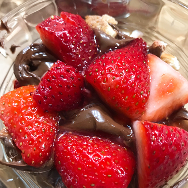 Delicious Strawberry Nutella Cup Dessert