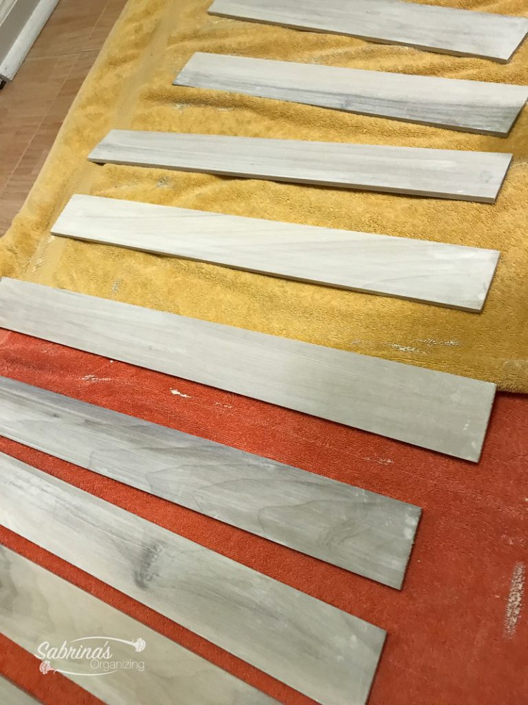 stain wax dividers and sides