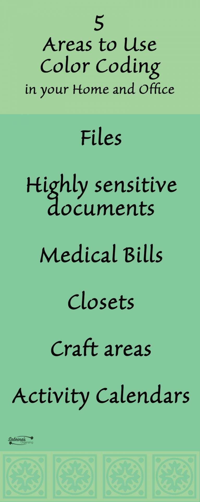 How to use a color coding system to organize your home or office