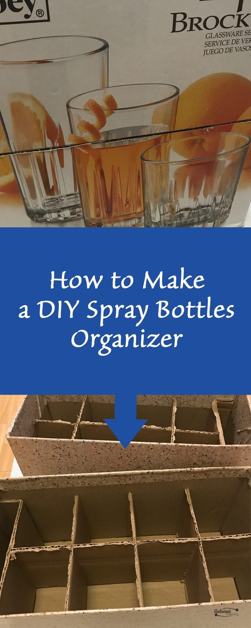 How to Make A DIY Spray Bottles Organizer