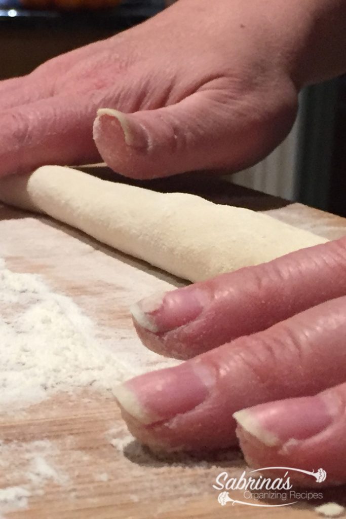 roll out gnocchi dough