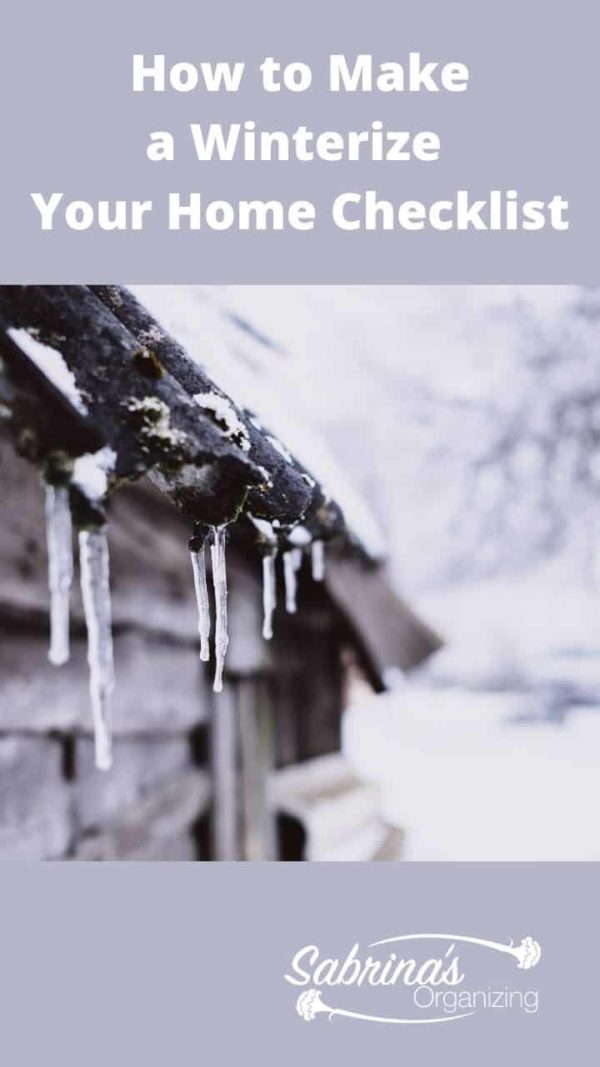 How to Make a Winterize Your Home Checklist - long image