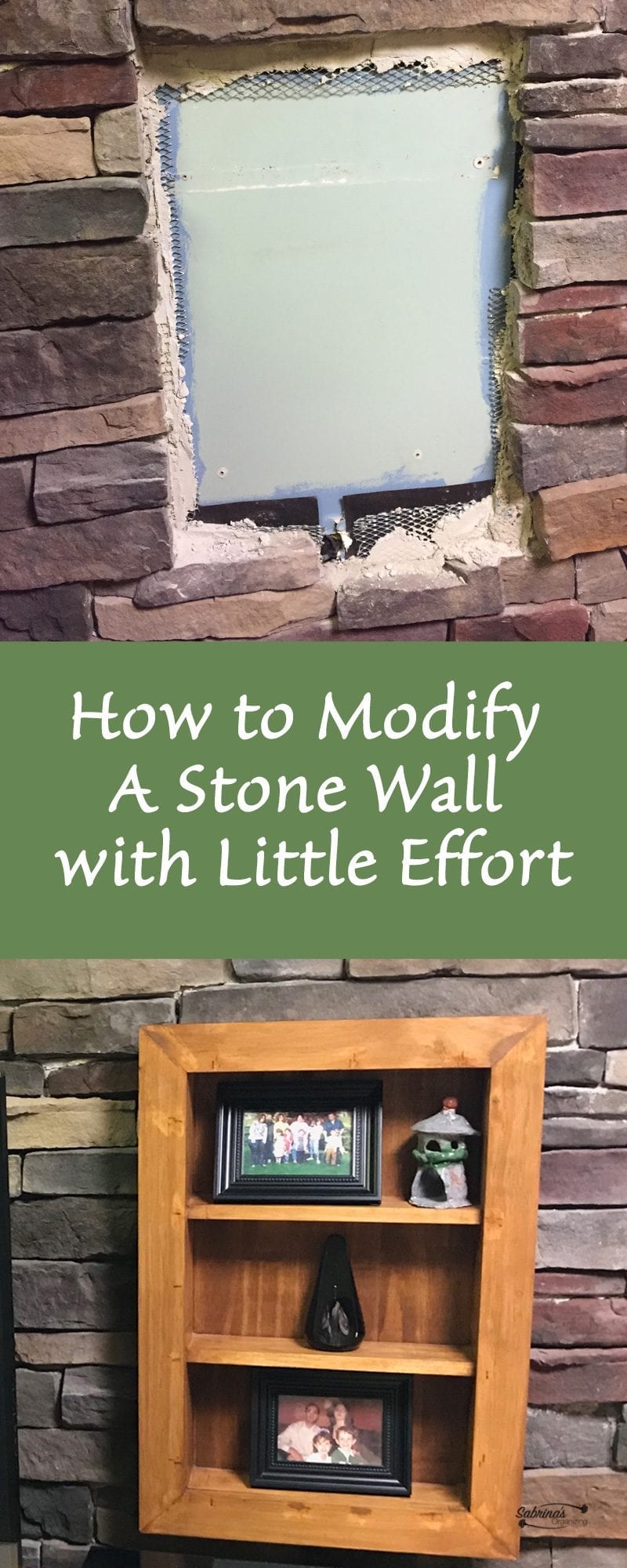 How to modify a stone wall with little effort