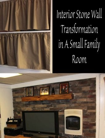 Interior Stone Wall Transformation in A Small Family Room