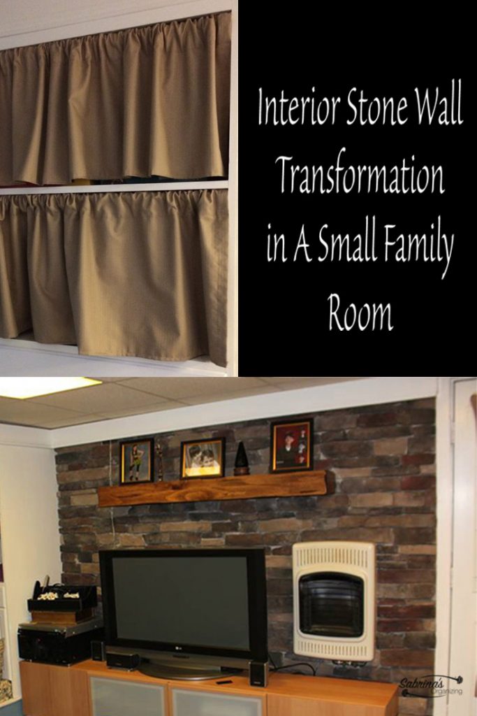 Interior Stone Wall Transformation in A Small Family Room