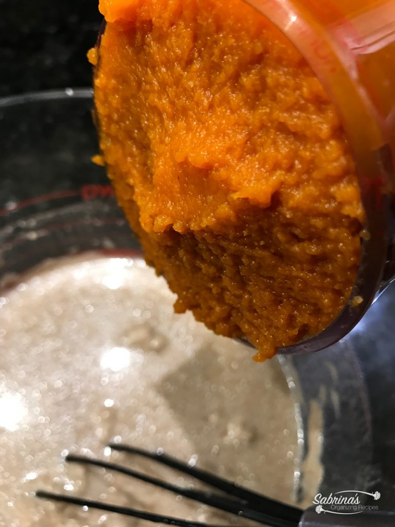 Add pumpkin to mix