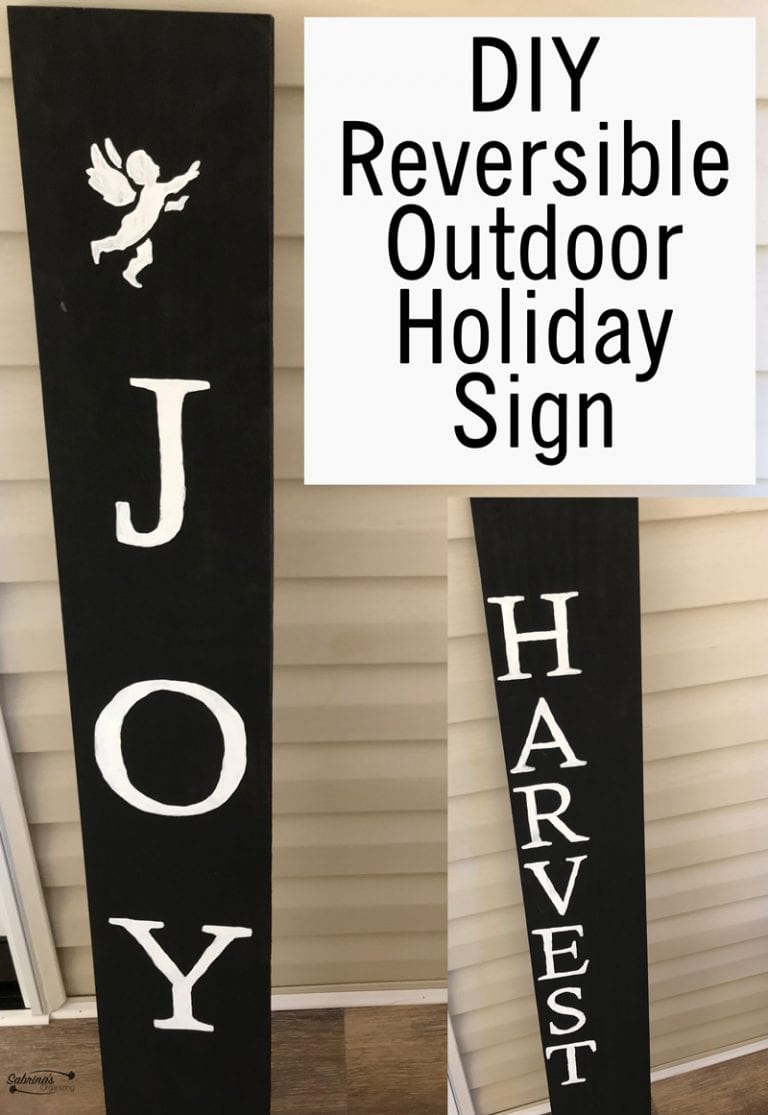 How to make a Harvest and Joy Reversible Outdoor Sign