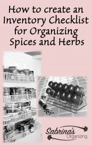 How to Create an Inventory Checklist for Organizing Spices and Herbs