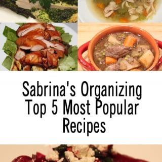 Sabrina's Organizing Top 5 Most Popular Recipes in 2017
