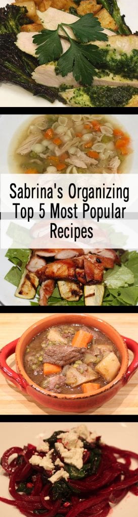 Sabrina's Organizing Top 5 Most Popular Recipes in 2017
