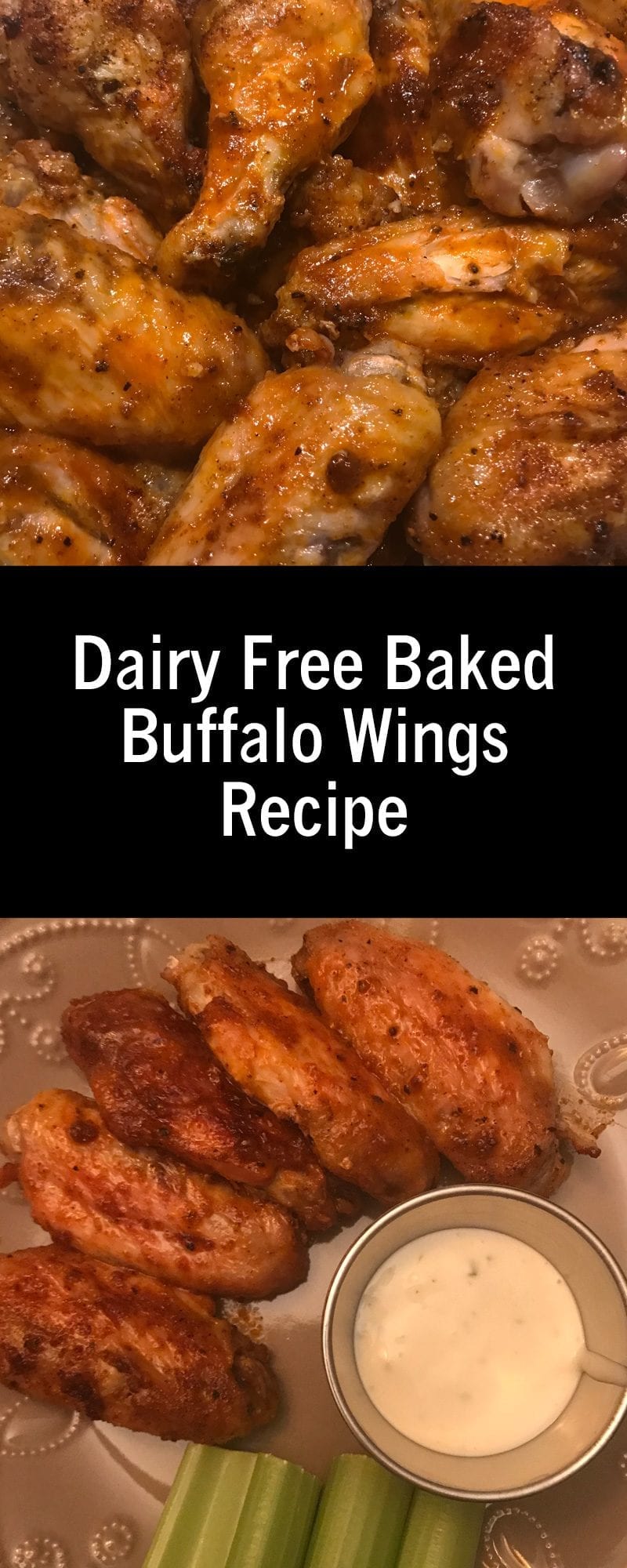 Dairy Free Baked Buffalo Wings Recipe