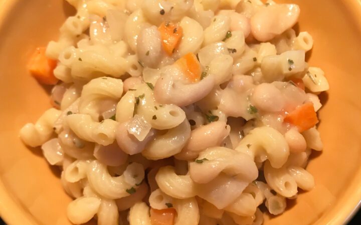 Delicious Dairy Free Mac and Beans Recipe to enjoy tonight