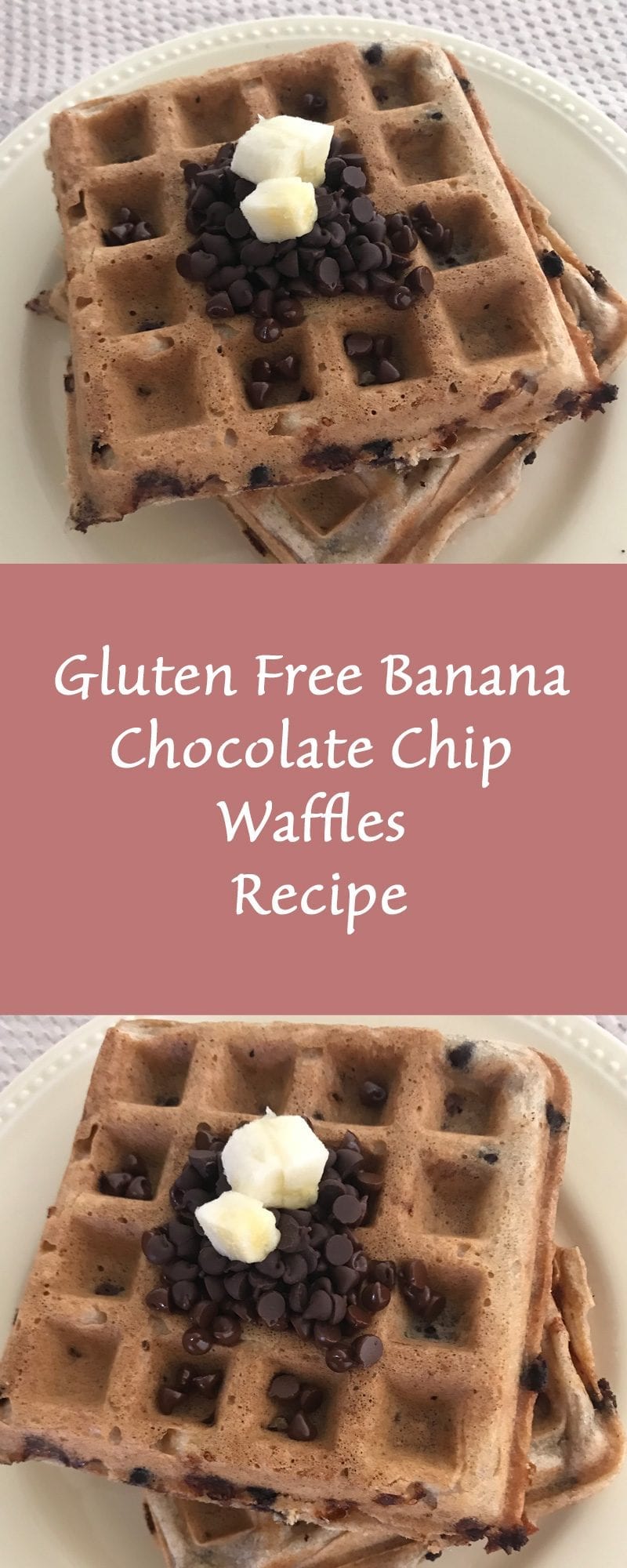 Gluten Free Banana Chocolate Chip Waffles Recipe