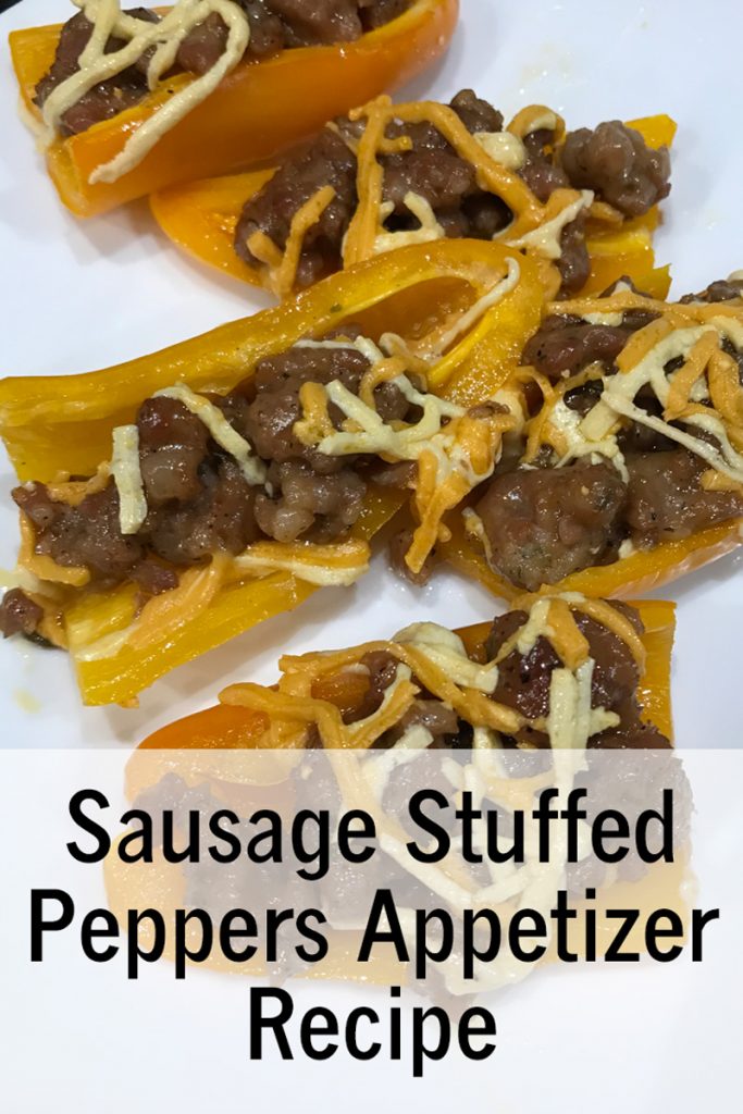 Sausage Stuffed Peppers Appetizer Recipe featured image