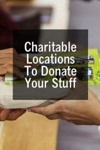 Charitable Locations To Donate Your Stuff