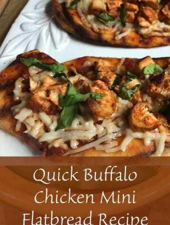 Quick Buffalo Chicken Mini Flatbread Recipe