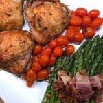 Chicken Asparagus and Tomatoes Sheet Pan Dinner Recipe