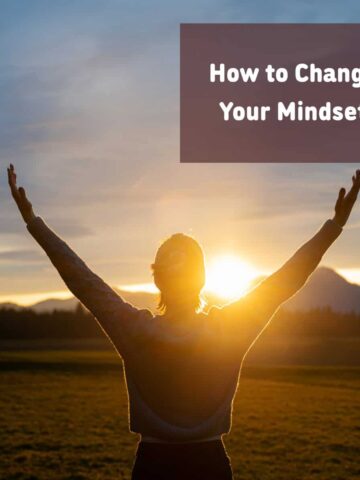 a person with their hands up to the son and the title of the post in the top right - square image
