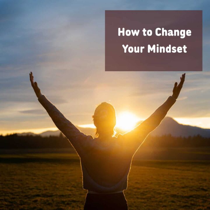 a person with their hands up to the son and the title of the post in the top right - square image