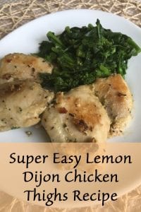 Super Easy Lemon Dijon Chicken Thighs Recipe