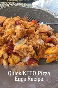 Quick KETO Pizza Eggs Recipe