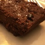 Keto friendly salted brownie