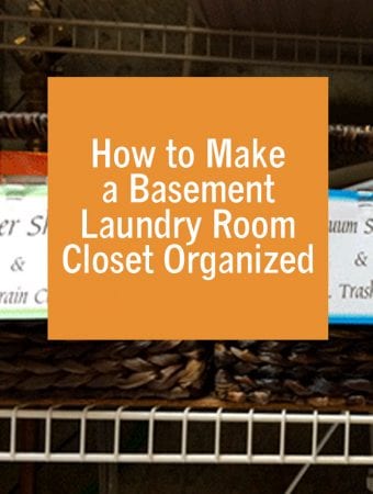 How to Make a Basement Laundry Room Closet Organized