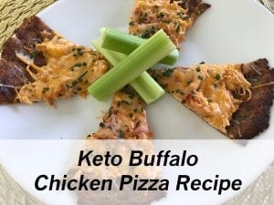 Keto Buffalo Chicken Pizza Recipe