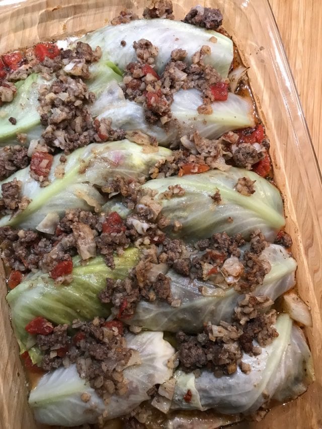 Keto Style Stuffed Cabbage Recipe - Sabrinas Organizing